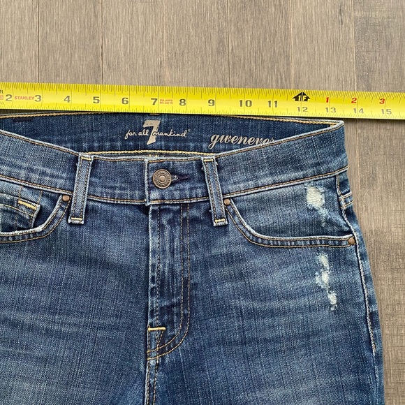7 For All Mankind Gwenevere High Rise Skinny Jeans - Picture 7 of 9